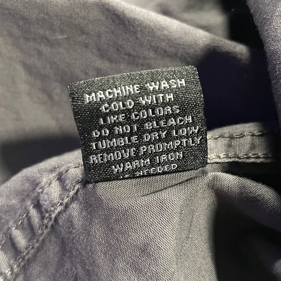 Black® Fitted Dark Gray Black Stipe Casual Button Down Long Sleeve Shirt Size M - Picture 5 of 6